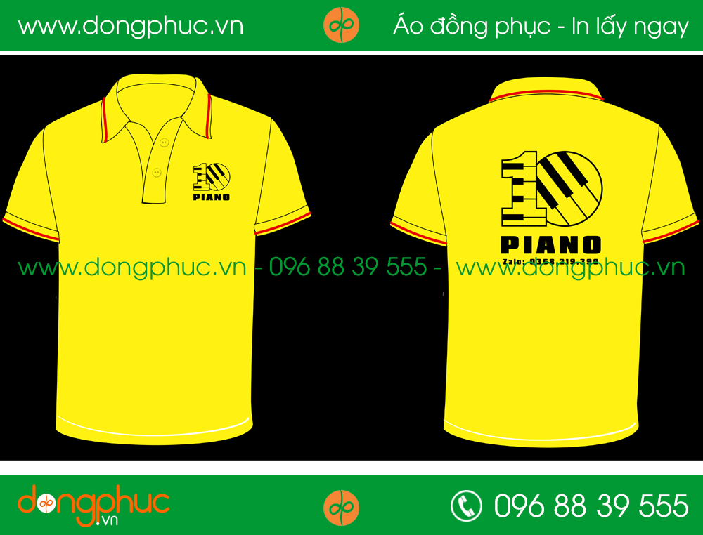 Áo phông đồng phục công ty 10 piano